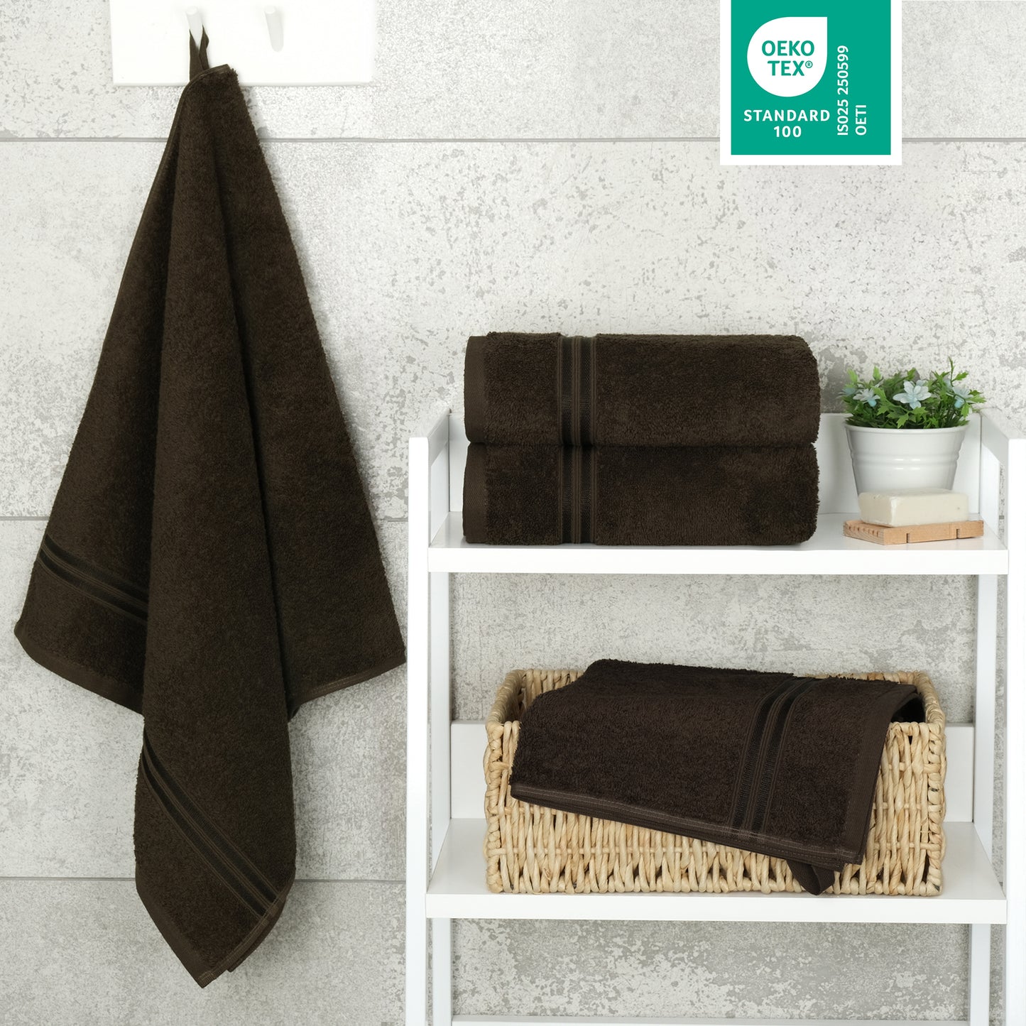 Hammetex Premium Handtücher 4er Set – 100% Baumwolle & Weich (50x100cm)