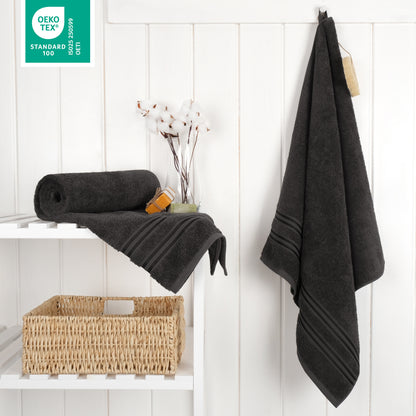 Hammetex Premium Badetücher 2er Set – 100% Baumwolle & Schnelltrocknend (70x140cm)