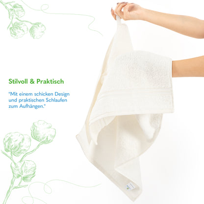 Hammetex Premium Handtücher 4er Set – 100% Baumwolle & Weich (50x100cm)