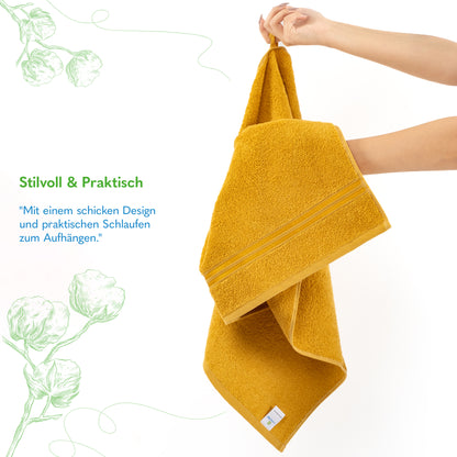 Hammetex Premium Handtücher 4er Set – 100% Baumwolle & Weich (50x100cm)