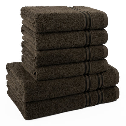 Hammetex Luxus Handtuch Set 6-teilig – 100% Baumwolle & Saugstark