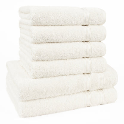 Hammetex Luxus Handtuch Set 6-teilig – 100% Baumwolle & Saugstark