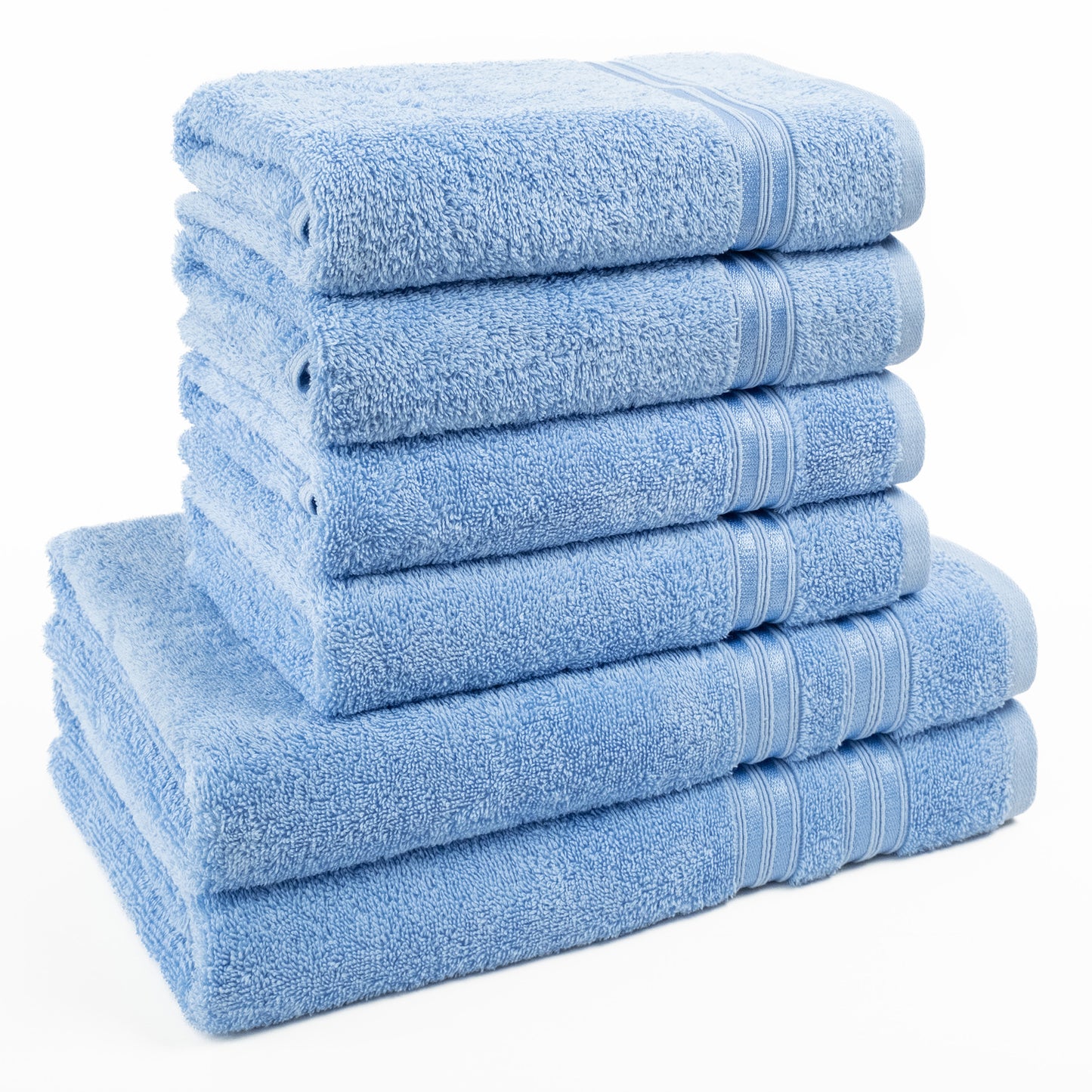 Hammetex Luxus Handtuch Set 6-teilig – 100% Baumwolle & Saugstark