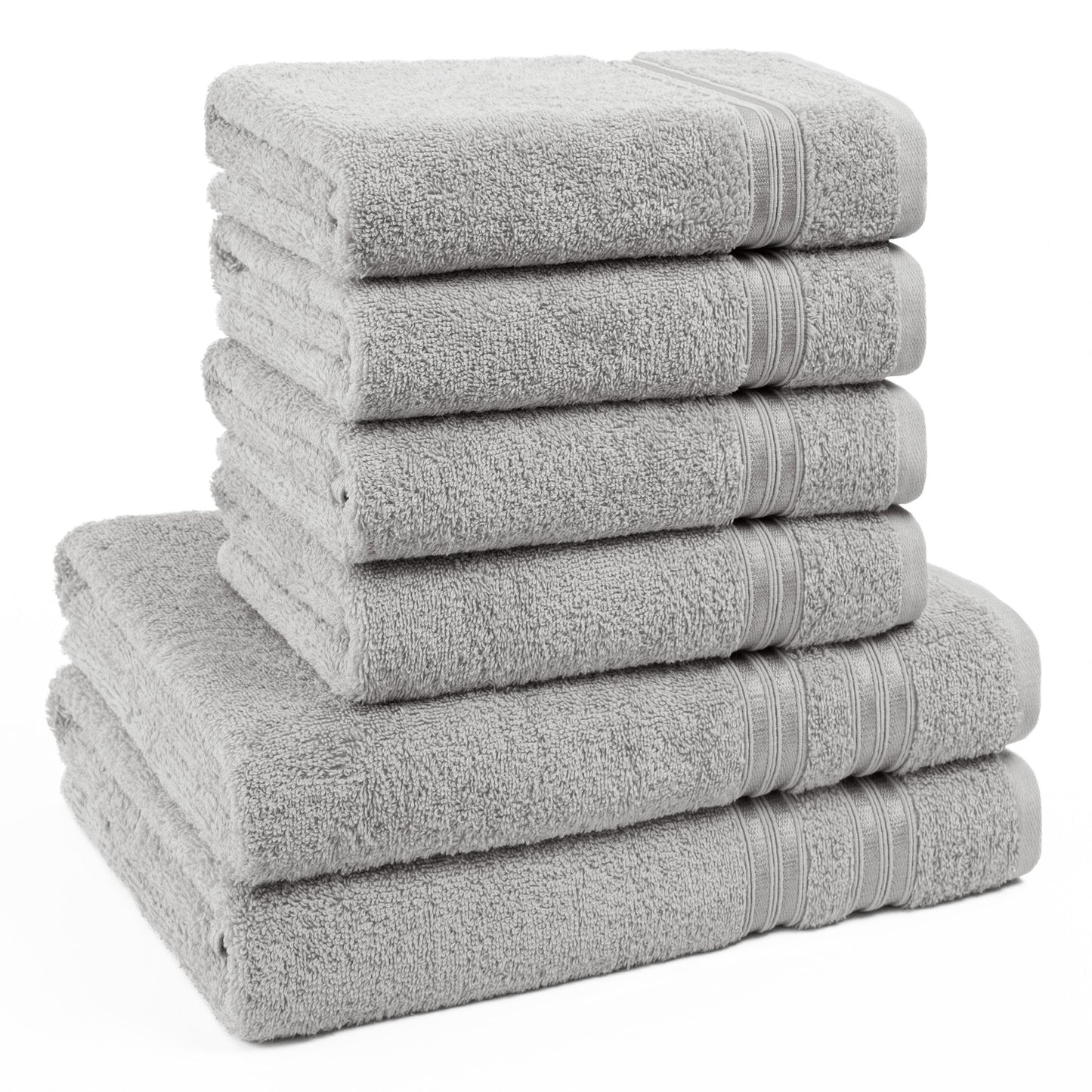 Hammetex Luxus Handtuch Set 6-teilig – 100% Baumwolle & Saugstark