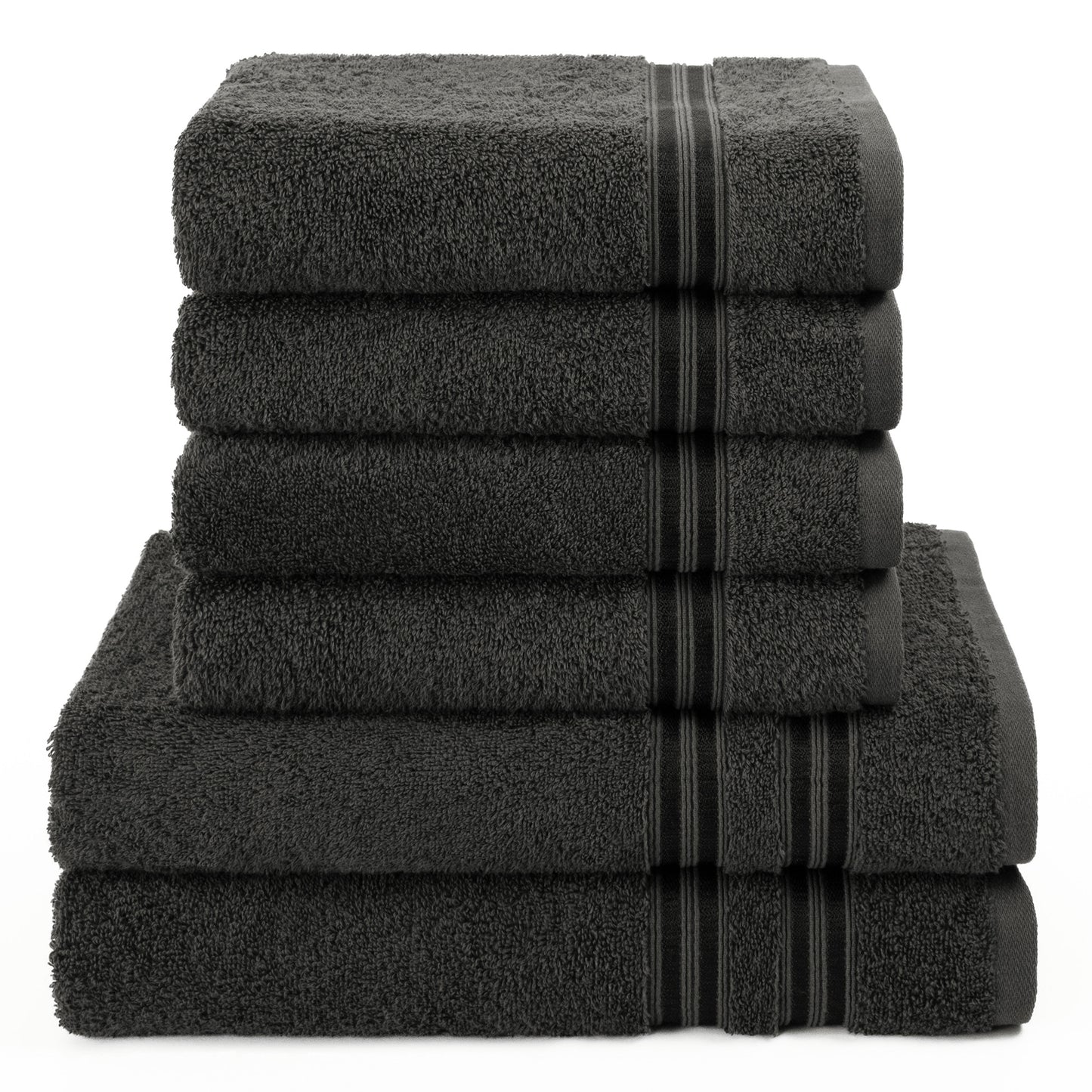 Hammetex Luxus Handtuch Set 6-teilig – 100% Baumwolle & Saugstark