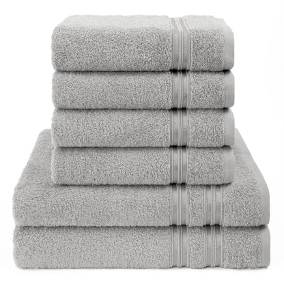 Hammetex Luxus Handtuch Set 6-teilig – 100% Baumwolle & Saugstark