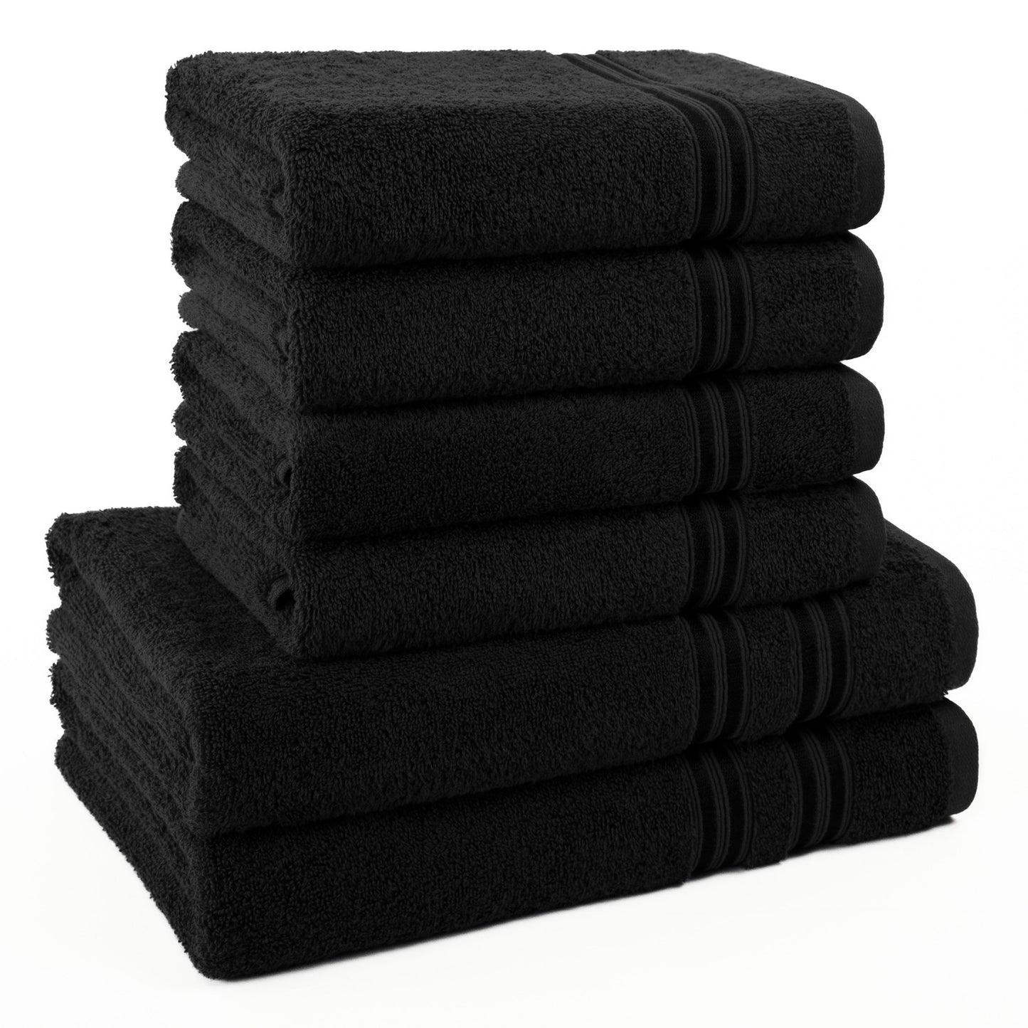 Hammetex Luxus Handtuch Set 6-teilig – 100% Baumwolle & Saugstark
